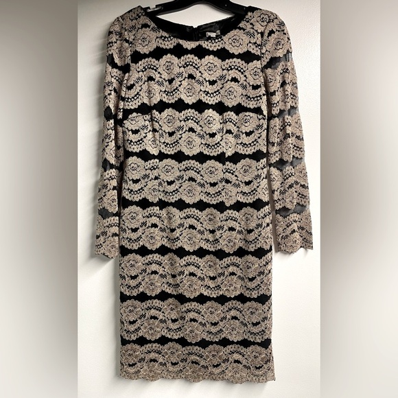 Daniel Cremieux Dresses & Skirts - Cremieux Gold & Black Dress – Size 6